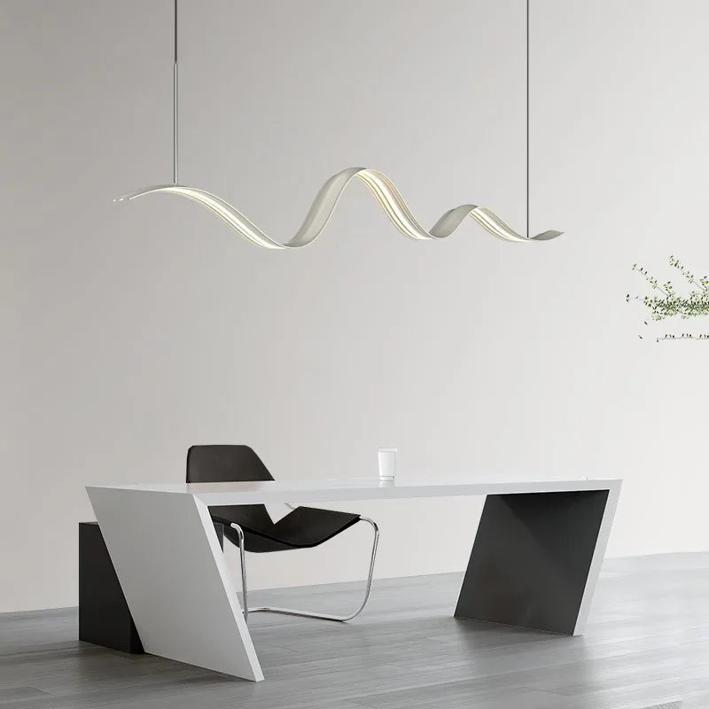 Modern And Minimalist Restaurant Chandeliers 2024 New Minimalist Dining Table, Bar Lighting, High-end Dining Hall Chandeliers - vue 2 sur 9