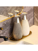 Creative Retro Style Ceramic Push-Type Soap Dispenser With Pump, Hand Soap Bottle, Suitable For Bathrooms Kitchens And Toilets
