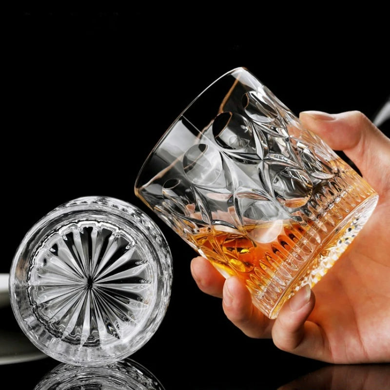 Verres cristal design facette pour bar maison fetes