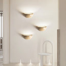 applique murale led rétro semi-circulaire en travertin naturel pour décoration