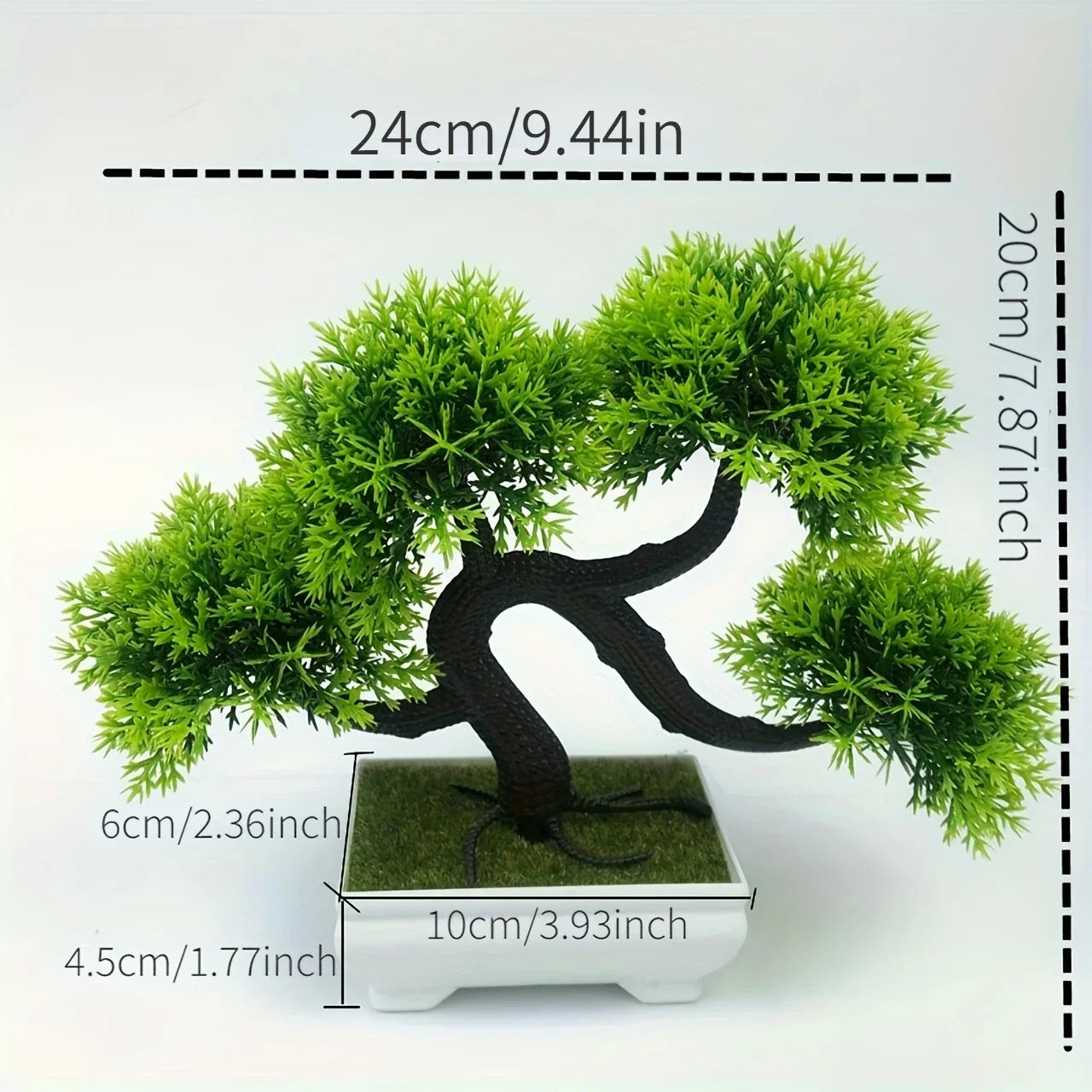 Artificial bonsai plants, small tree flower pots, fake plants, bedroom table decoration flower pots, hotel garden decoration - vue 8 sur 10