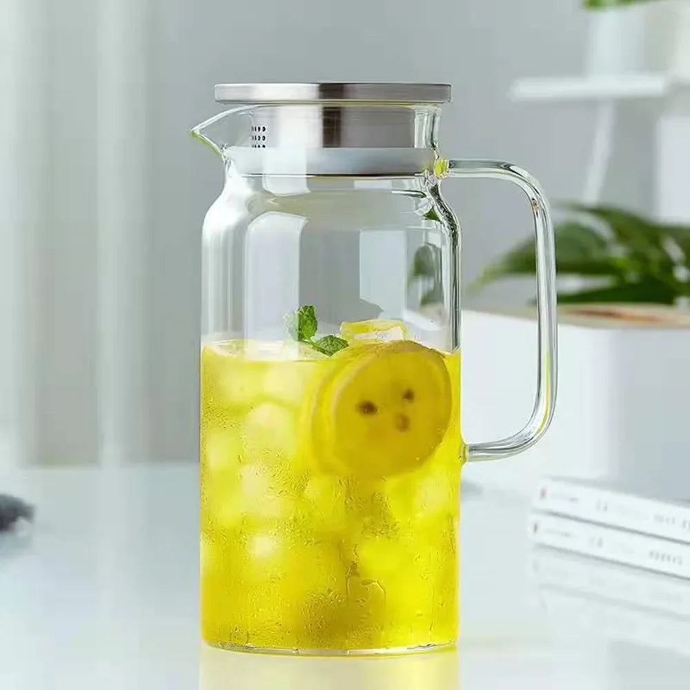 Bouilloire verre borosilicate grande capacité pour thé boissons - vue 7 sur 8
