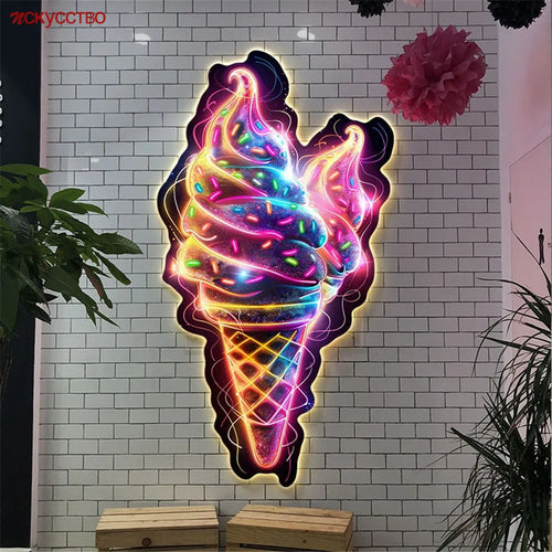 applique murale à led pour décoration lumineuse enfants et cafés - vue 2 sur 23