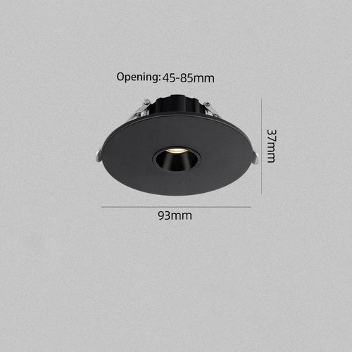spot led ultra fin pour éclairage d ambiance rond encastré