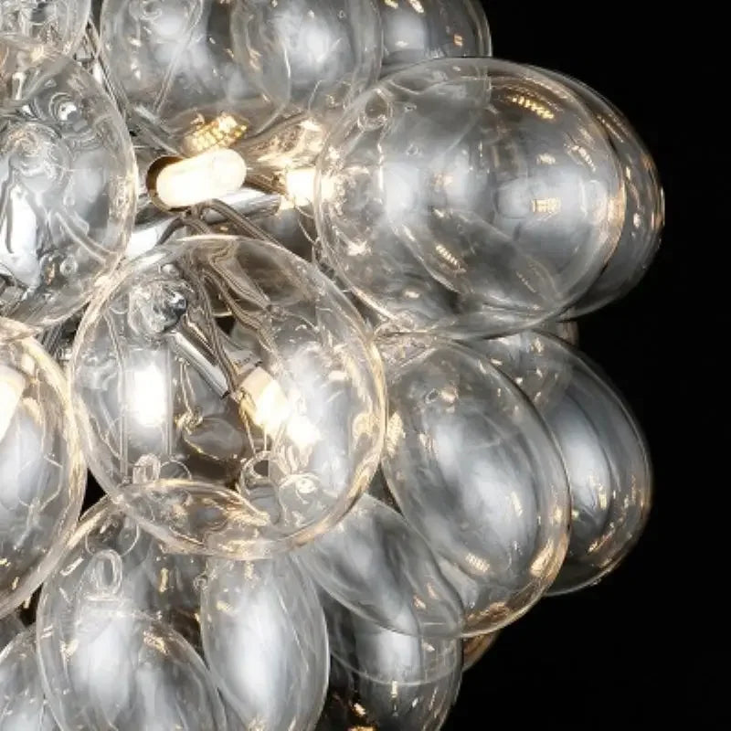 lustre postmoderne industriel en verre suspendu décoratif
