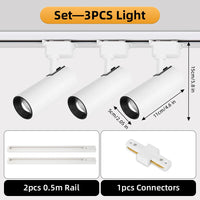 spots led sur rail pour éclairage intérieur polyvalent