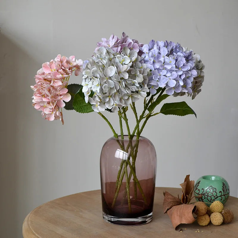 fleur d'hortensia artificielle réaliste pour décoration mariage et floral