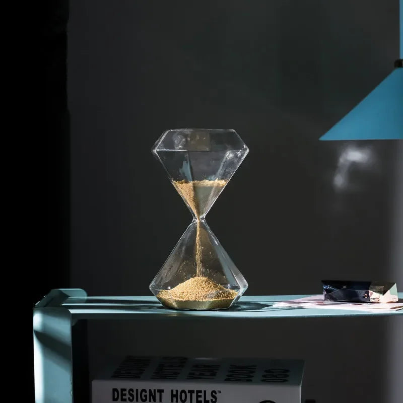 New Creative Personalized Hourglass, Non Timed Home Decoration, Office Decor in Study Room, Premium Christmas Gift Sand Clock - vue 3 sur 9
