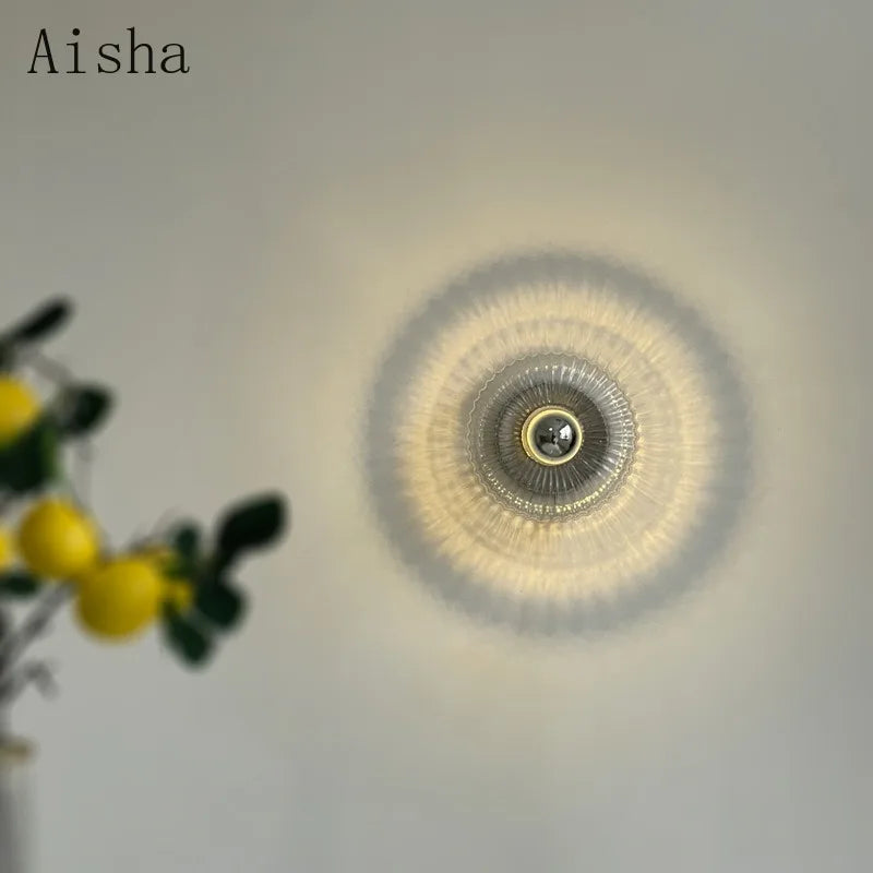 applique murale led moderne en verre minimaliste pour intérieur élégant - vue 4 sur 7