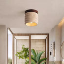 plafonnier en travertin wabi sabi pour hôtel restaurant