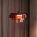 lustre nordique simple en fil de verre pour décoration maison