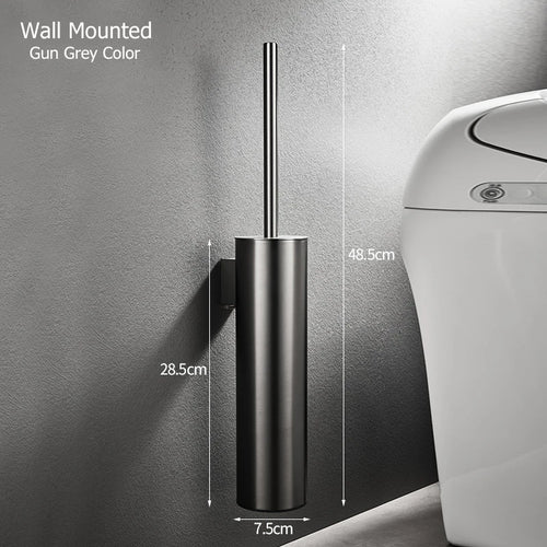 porte-brosse mural en acier inoxydable durable sans perforation - vue 11 sur 14
