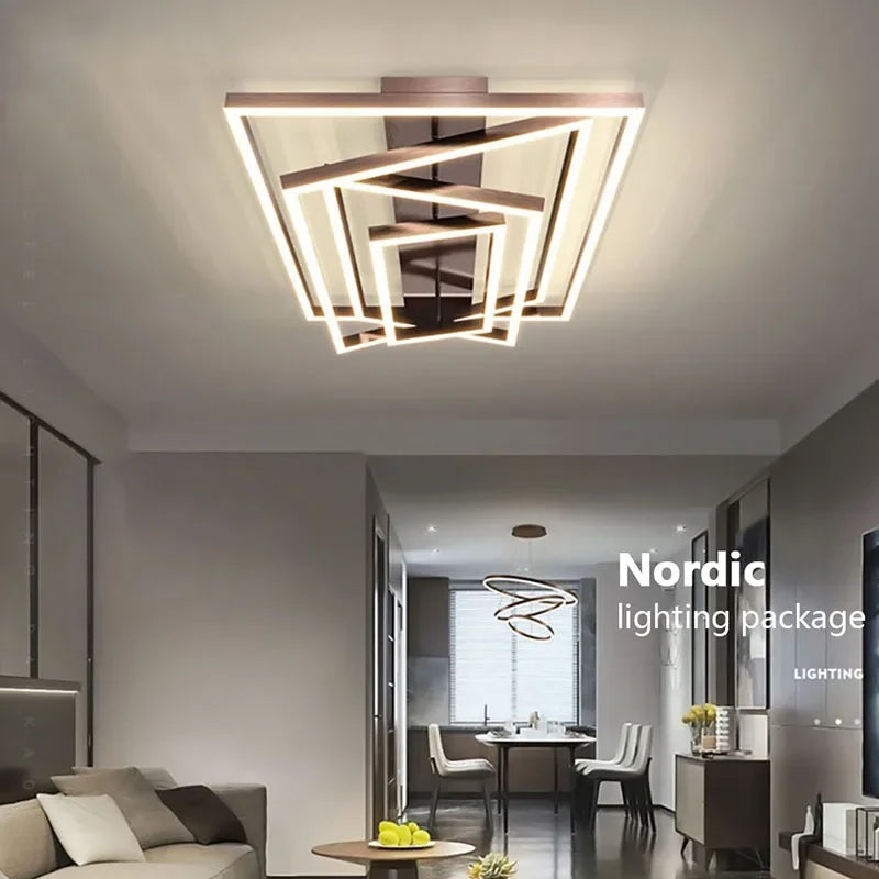 lustre style industriel à leds pour décoration intérieure moderne - vue 6 sur 12