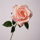 Realistic decorative white artificial roses for weddings