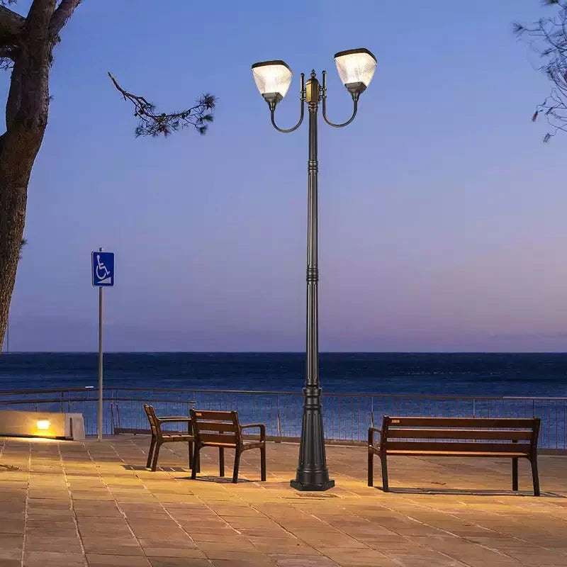 Modern garden lamp posts for decorative outdoor waterproof lighting - vue 4 sur 8