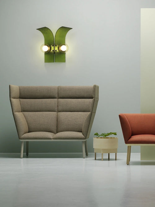 Retro coloured glass wall light for elegant décor - vue 5 sur 8