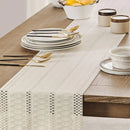 Chemin de table macramé bohème ivoire style campagne