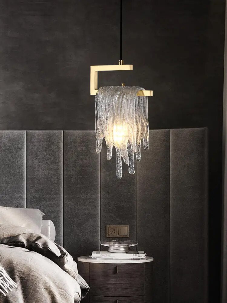 Suspension créative en cuivre pour chambre à coucher - vue 3 sur 6