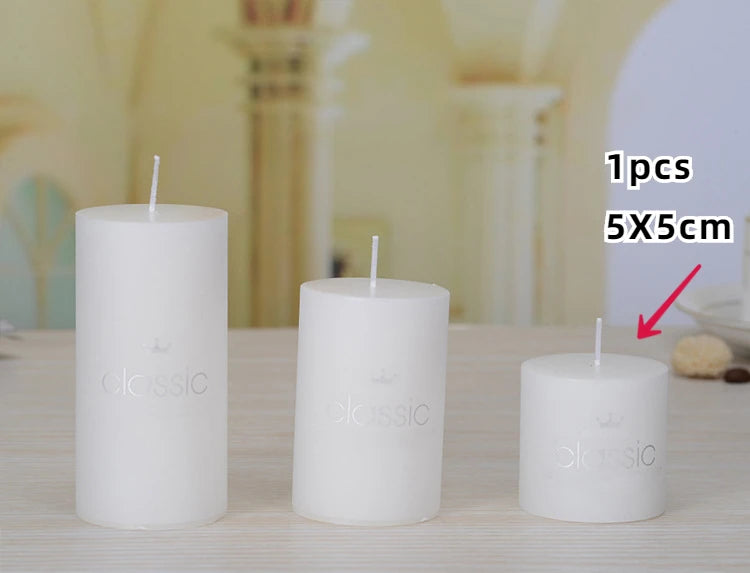 bougies piliers parfumées décoratives sans fumée en plusieurs tailles et couleurs - vue 21 sur 29
