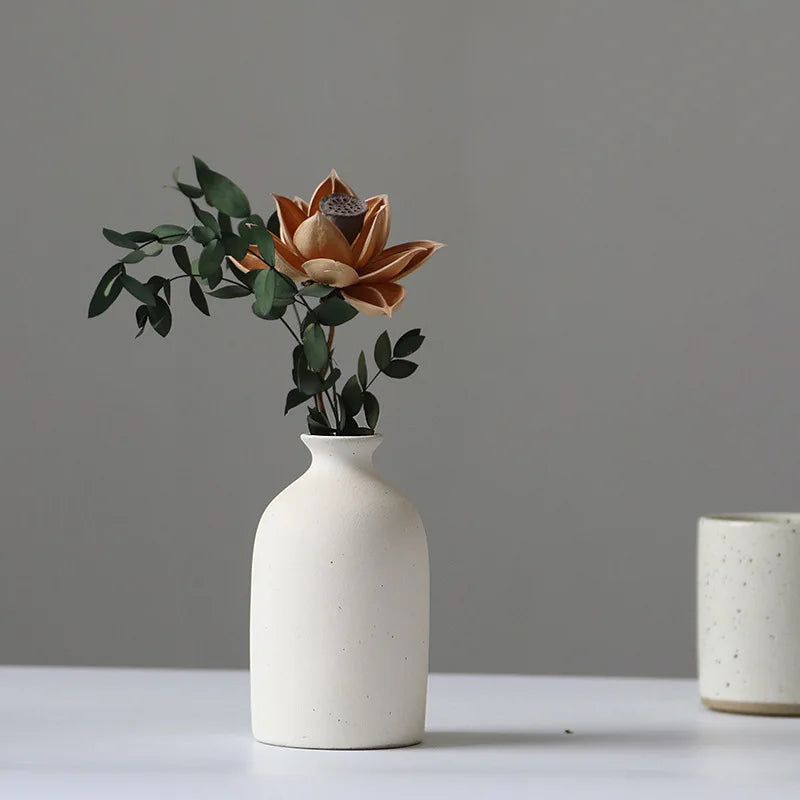 vase en céramique pour fleurs sèches décoration nordique créative - vue 5 sur 10