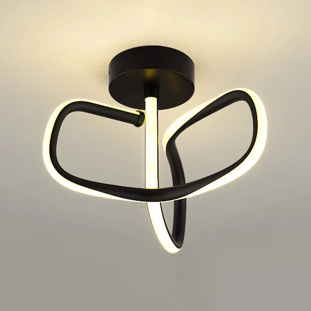 plafonnier led minimaliste pour éclairage intérieur moderne - vue 6 sur 7