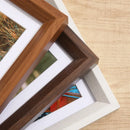 Minimalist wooden photo frame for interior decor and gifts