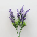 lot de 5 fleurs artificielles lavande pour décoration de jardin