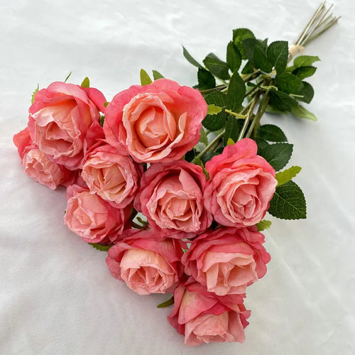 bouquet de roses artificielles pour décoration de mariage et jardin - vue 8 sur 11