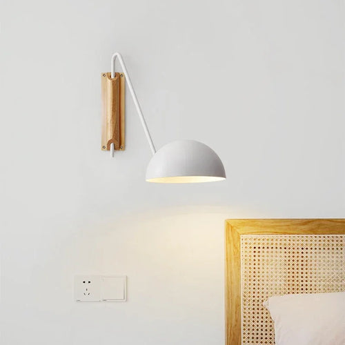 Minimalist Scandinavian swing arm decorative iron wall lamp - vue 5 sur 10