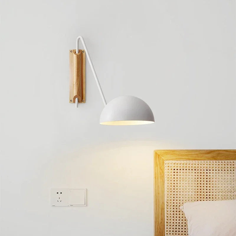 Minimalist Scandinavian swing arm decorative iron wall lamp - vue 4 sur 10
