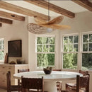 Wabi sabi style pendant light, rattan woven light, dining room home decoration, bedroom living room pendant light