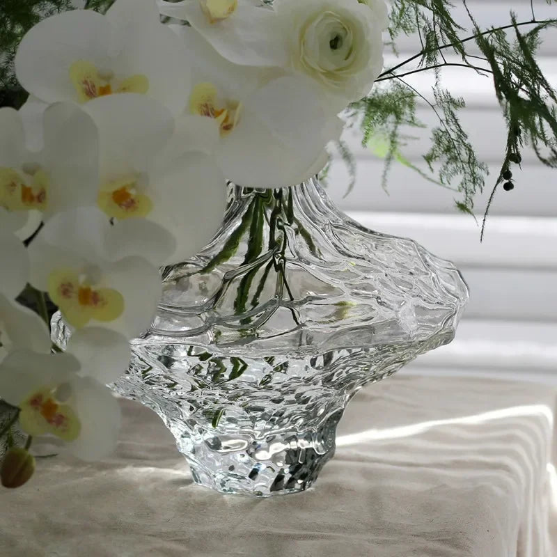 vase en verre avec pierres décoratives pour fleurs et terrarium - vue 4 sur 10