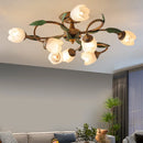 lampe décorative led 6 têtes style rétro américain romantique