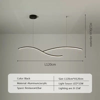 suspension moderne en acrylique pour intérieur design élégant