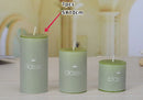 bougies piliers parfumées décoratives sans fumée en plusieurs tailles et couleurs