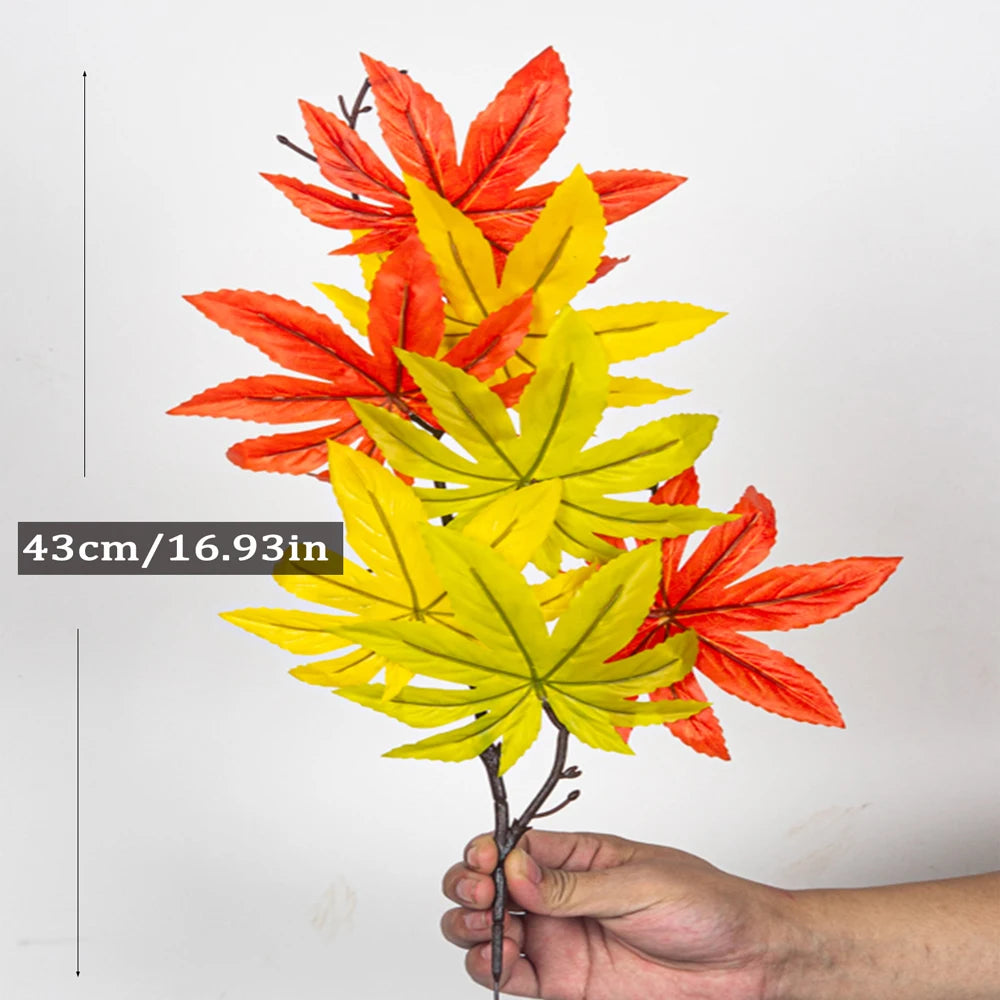 branche d'érable artificielle pour décoration d'automne et halloween - vue 9 sur 14