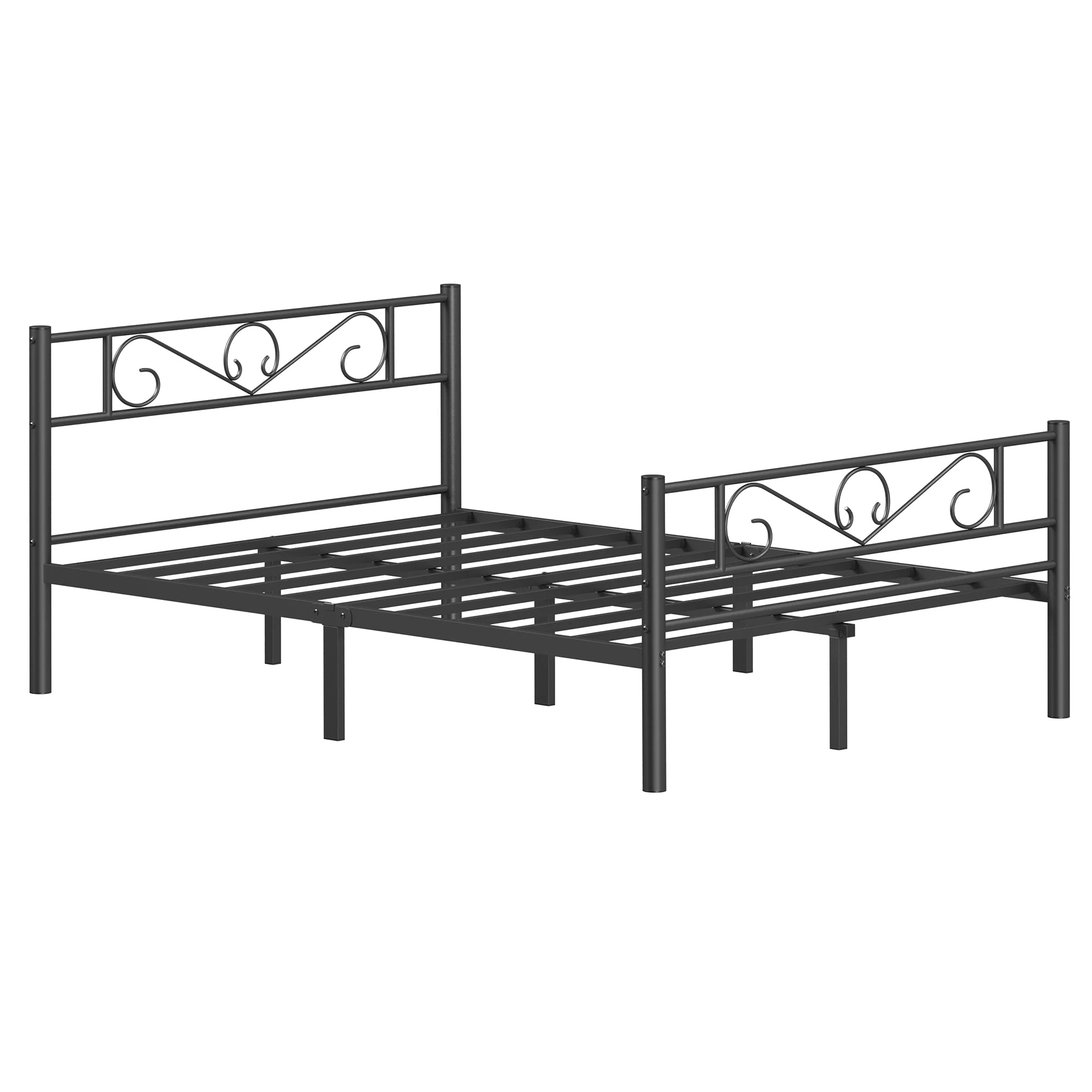 VASAGLE Single Bed Frame, Metal Bed Frame, Fits 90 x 190 cm Mattress, Easy Assembly, for Small Spaces, Guest Room - vue 3 sur 8