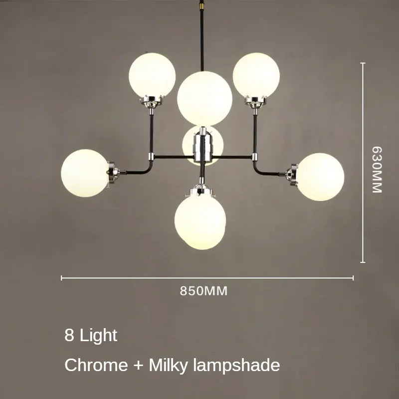 lustre artistique en verre pour décoration intérieure moderne - vue 11 sur 24