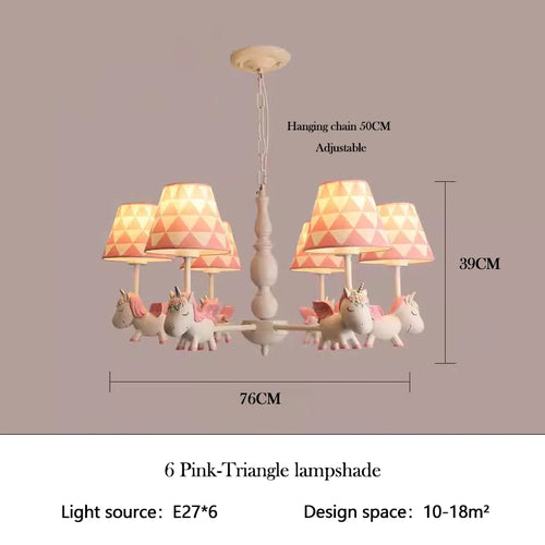 lustre enfant LED rotatif style nordique romantique et chaleureux - vue 23 sur 24
