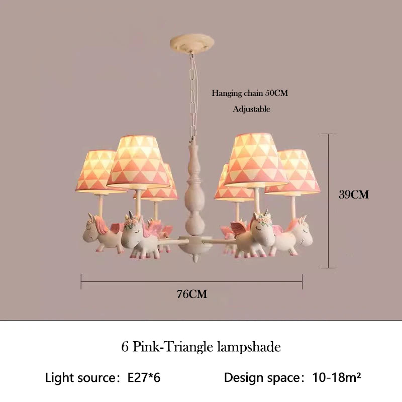 lustre enfant LED rotatif style nordique romantique et chaleureux - vue 22 sur 24