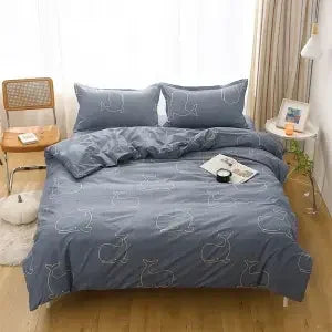 housse de couette queen size en coton léger tendance