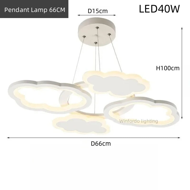 lustre led moderne créatif pour chambre enfant et salon intérieur - vue 11 sur 13