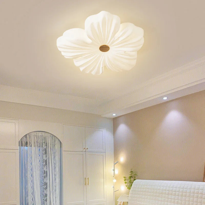 plafonnier moderne à leds en forme de fleur pour décoration intérieure - vue 4 sur 12