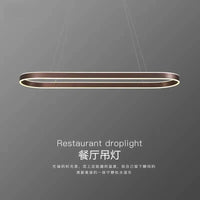 Minimalist Nordic design LED chandelier for long decoration