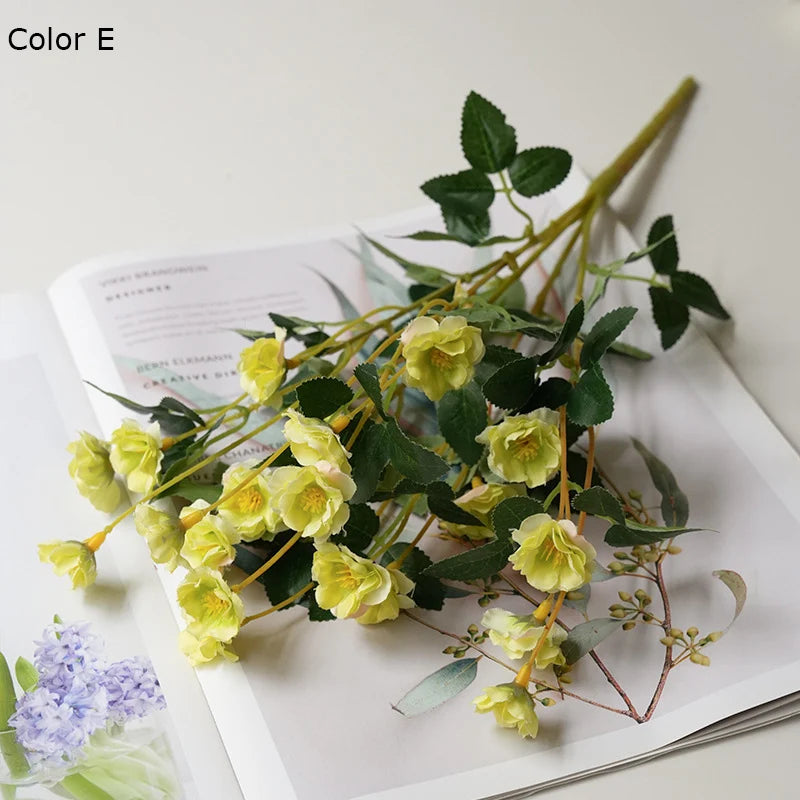 fleurs de roses artificielles en soie pour mariage et décoration - vue 8 sur 13