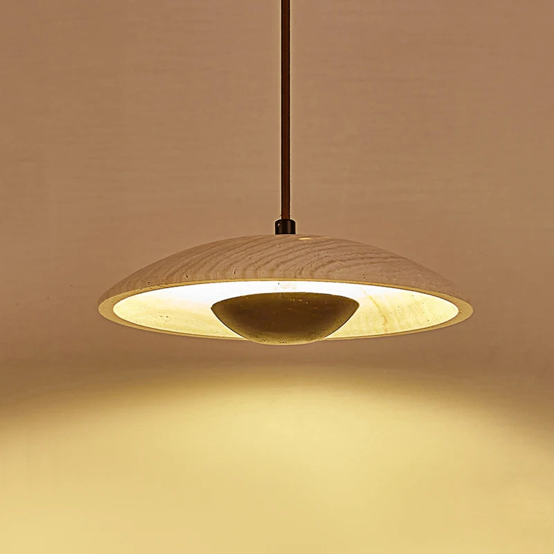 Suspension LED en pierre naturelle pour style scandinave - vue 5 sur 8
