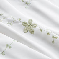 Voilage brodé floral style champetre pour salon chambre
