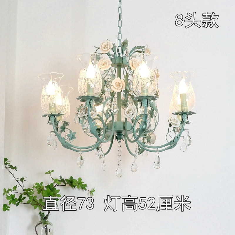 lustre en cristal français style nordique pour éclairage élégant - vue 8 sur 10