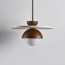 Modern LED pendant lamp, walnut stone pendant lamp, bedside lamp, indoor home decoration