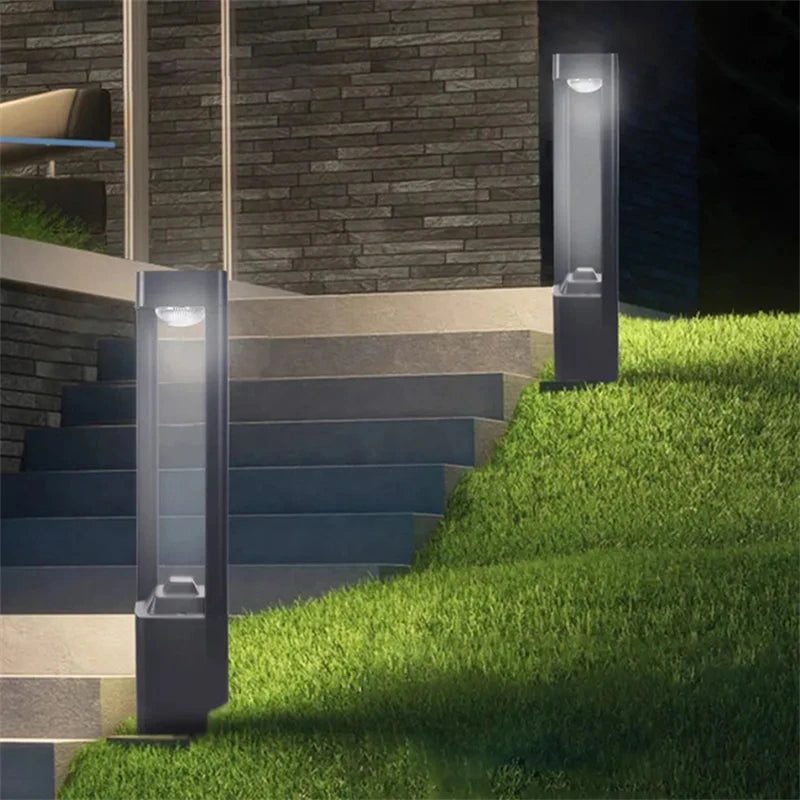 lampes solaires modernes en aluminium pour extérieur étanche éclairage jardin - vue 11 sur 12